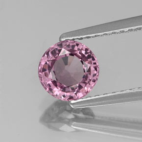 Espinela violeta natural de 1,10 ct, corte redondo, VS