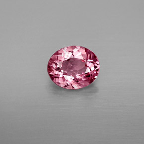 Espinela rosa natural de 1,34 ct, corte óvalo, VS-SI