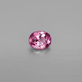 Espinela rosa natural de 0,64 ct, corte óvalo, VVS