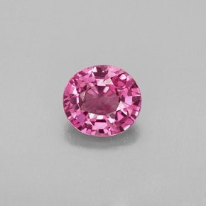 Espinela rosa natural de 0,98 ct, corte óvalo, VVS-VS