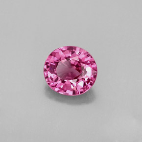 Espinela rosa natural de 0,98 ct, corte óvalo, VVS-VS