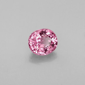 Espinela rosa natural de 0,84 ct, corte óvalo, VVS-VS
