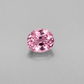 Espinela rosa natural de 0,81 ct, corte óvalo, VVS-VS