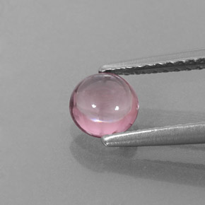 Espinela rosa natural de 0,62 ct, corte redondo, transparente