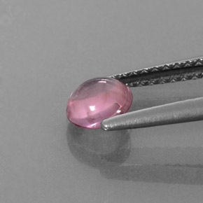 Espinela rosa natural de 0,62 ct, corte redondo, transparente