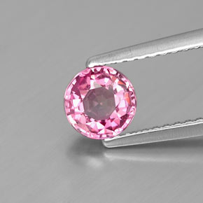 Espinela rosa natural de 0,84 ct, corte redondo, VS-SI