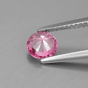 Espinela rosa natural de 0,84 ct, corte redondo, VS-SI