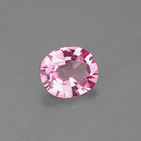 Espinela rosa natural de 0,85 ct, corte óvalo, VS