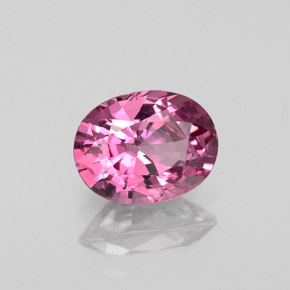 Espinela rosa natural de 1,58 ct, corte óvalo, VVS-VS