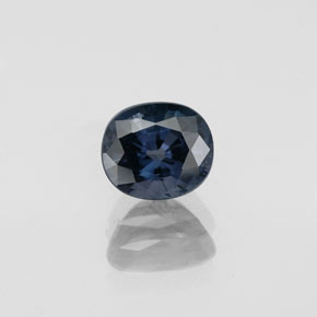 Espinela azul natural de 1,06 ct, corte óvalo, VVS-VS
