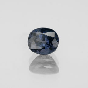 Espinela azul natural de 1,06 ct, corte óvalo, VVS-VS