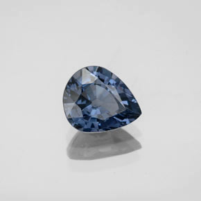 Espinela azul natural de 1,49 ct, en forma de pera, VVS