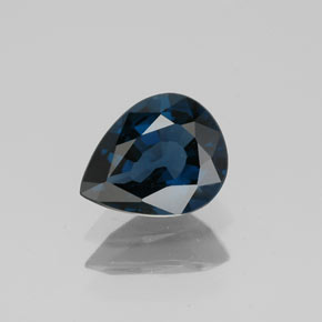 Espinela azul natural de 1,17 ct, en forma de pera, VVS