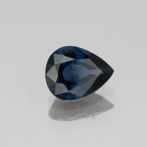 Espinela azul natural de 1,17 ct, en forma de pera, VVS