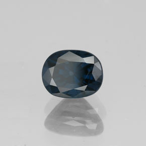 Espinela azul natural de 1,13 ct, corte óvalo, VS