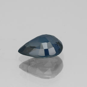 Espinela azul natural de 1,38 ct, en forma de pera, VVS