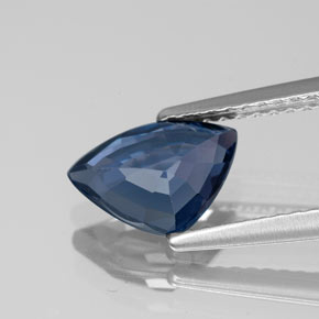 Espinela azul natural de 1,39 ct, trillón, VVS-VS