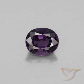 1.10ct Natural Púrpura oscuro espinela, Ovalada, VVS-VS