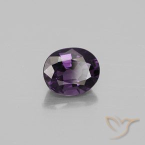 Espinela Púrpura oscuro natural de 1.10 ct, Ovalada, VVS-VS