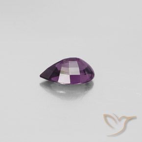 Espinela Púrpura oscuro natural de 1.27 ct, En forma de pera, VVS-VS
