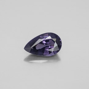 Espinela azul natural de 1,36 ct, en forma de pera, VVS