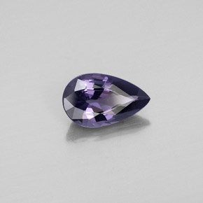 Espinela azul natural de 1,36 ct, en forma de pera, VVS