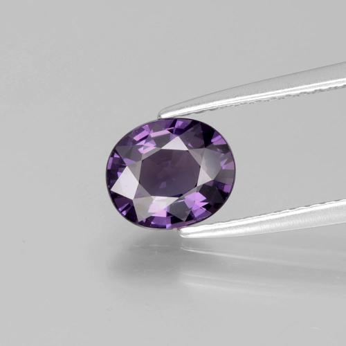 Espinela Violeta uva natural de 1.27 ct, Corte Óvalo, VS