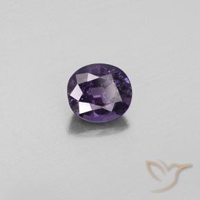 Espinela Violeta medio natural de 1.10 ct, Ovalada, VS-SI