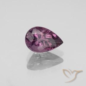Espinela Púrpura oscuro natural de 1.36 ct, En forma de pera, VS