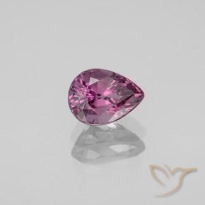 Espinela Púrpura oscuro natural de 1.06 ct, En forma de pera, VVS