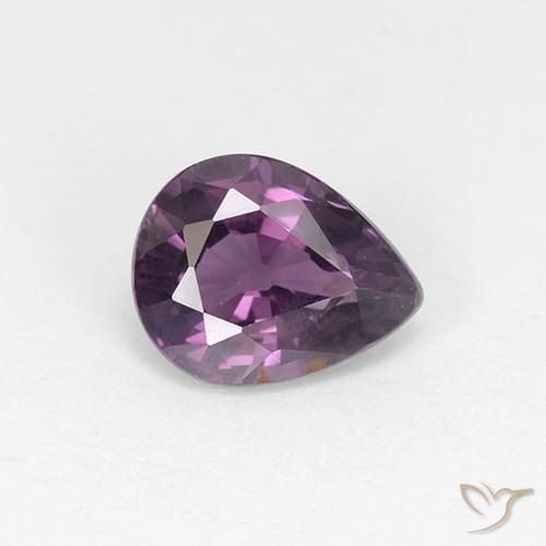 1.17ct Natural Púrpura oscuro espinela, En forma de pera, VS-SI