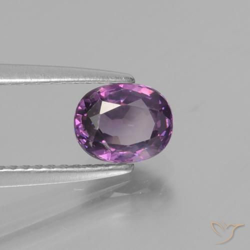 Espinela Uva rosáceo natural de 1.16 ct, Ovalada, VS
