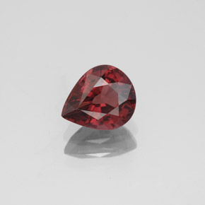 Espinela rojo natural de 1,33 ct, en forma de pera, VVS-VS