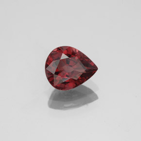 Espinela rojo natural de 1,33 ct, en forma de pera, VVS-VS