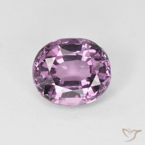 1.36ct Natural Púrpura claro espinela, Ovalada, VS