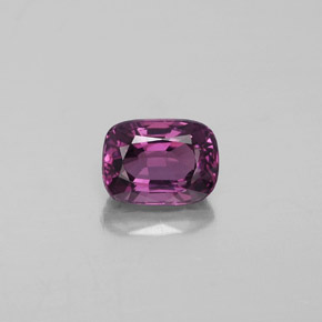Espinela violeta natural de 1,16 ct, corte cojín, VS