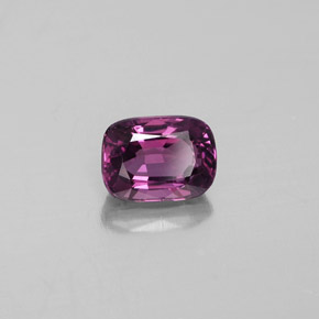Espinela violeta natural de 1,16 ct, corte cojín, VS
