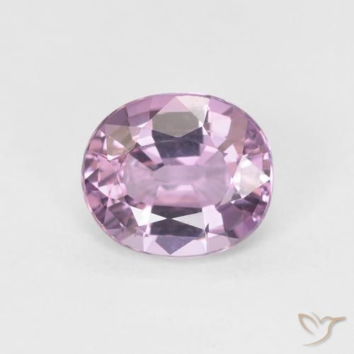 1.04ct Natural Púrpura claro espinela, Ovalada, VVS-VS