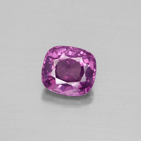 Espinela rosa natural de 1,18 ct, corte cojín, VS