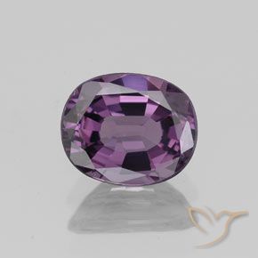 1.23ct Natural Púrpura uva espinela, Ovalada, VVS-VS