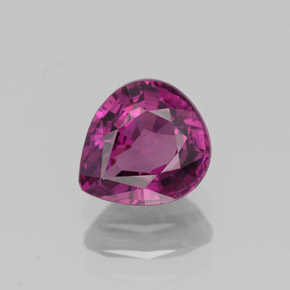 Espinela rosa natural de 1,17 ct, en forma de pera, VS