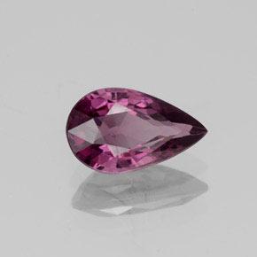 Espinela Púrpura oscuro medio natural de 1.27 ct, En forma de pera, VS