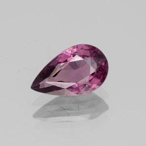 Espinela Púrpura oscuro medio natural de 1.27 ct, En forma de pera, VS