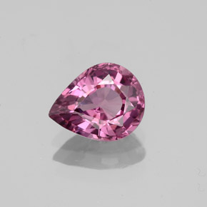 Espinela rosa natural de 1,20 ct, en forma de pera, VS