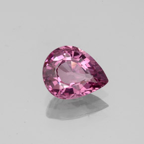Espinela rosa natural de 1,20 ct, en forma de pera, VS