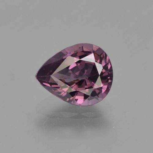 Espinela Púrpura oscuro natural de 1.33 ct, En forma de pera, VVS