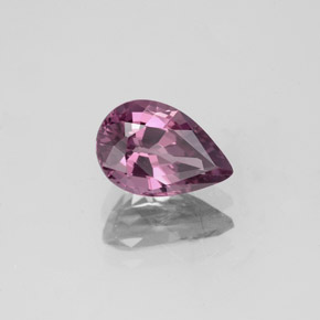 Espinela rosa natural de 1,42 ct, en forma de pera, VS
