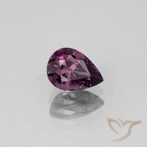 Espinela Púrpura vino natural de 1.19 ct, En forma de pera, VVS