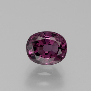 Espinela púrpura natural de 1,19 ct, corte óvalo, VVS