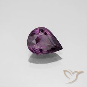 Espinela Púrpura uva natural de 1.34 ct, En forma de pera, VS